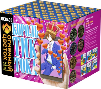 Король Тик-Тока Батарея салютов купить в Долинске | dolinsk.salutsklad.ru